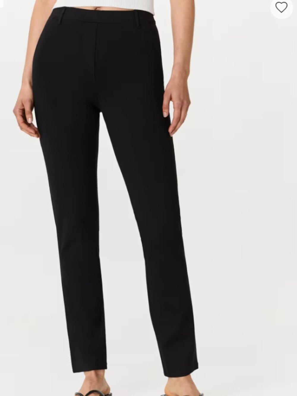 Quince Ultra-Stretch Ponte Straight Leg Pants Black XL NWT
